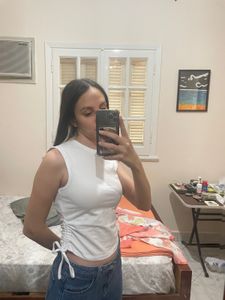 Cropped White Top